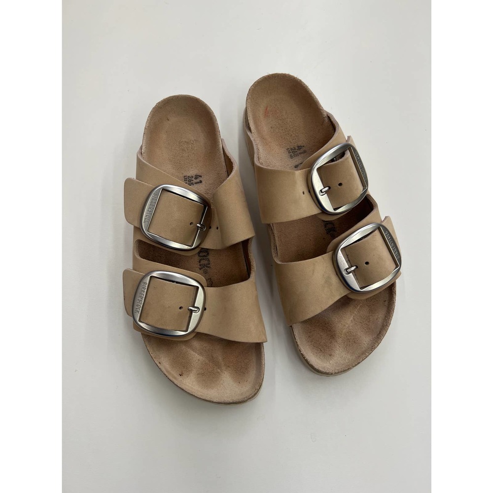 Birkenstock Tan Suede Arizona Slip On Sandals Sz 41/10.5